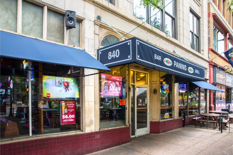 Panini's Bar & Grill Gateway exterior shot